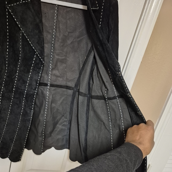 Vintage INC Real Suede Vintage INC Real Suede Contrast Stitch Jacket Size M - Picture 4 of 4